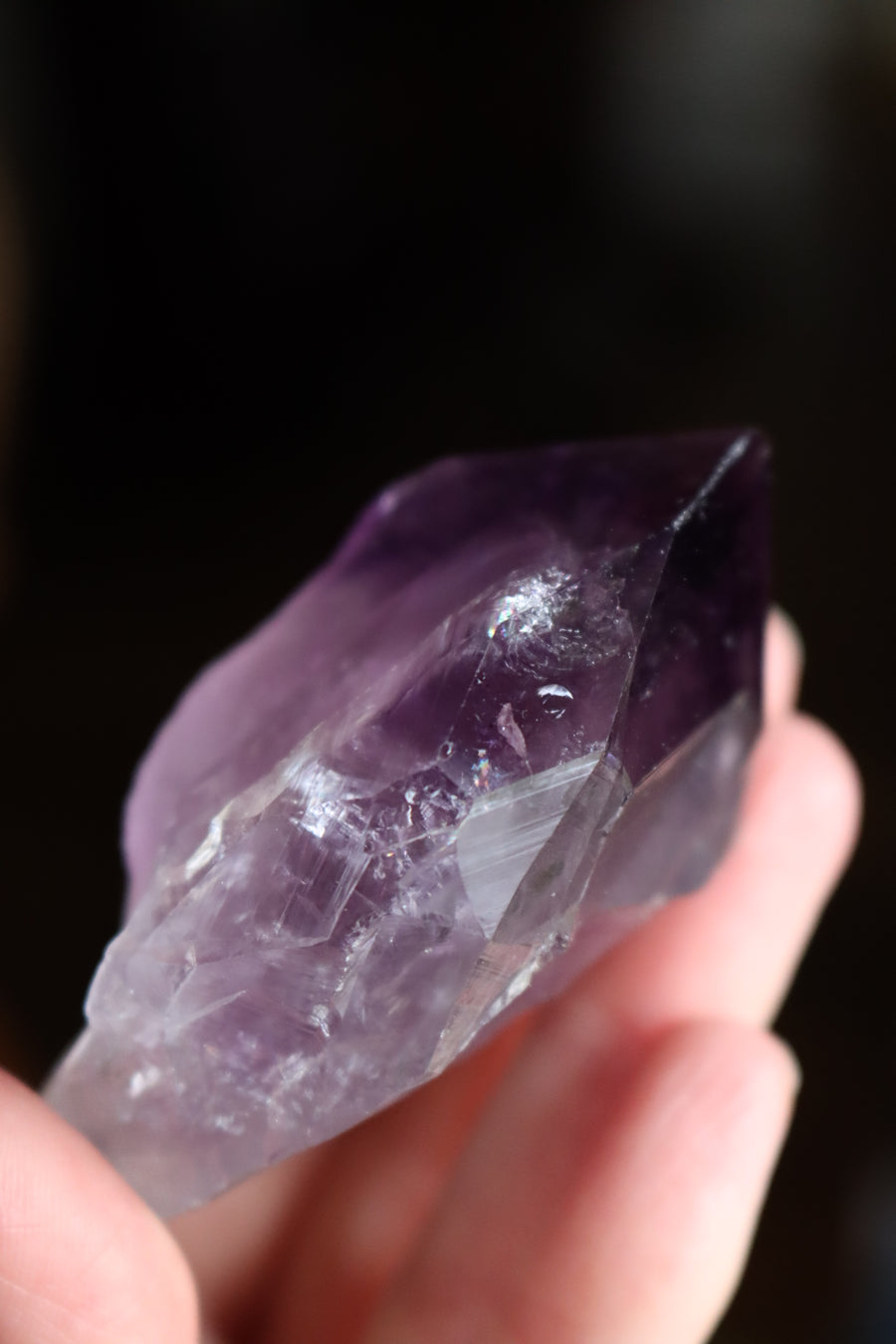 Natural/raw amethyst point 3