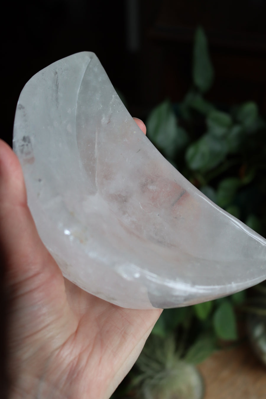 Clear quartz moon dish 1