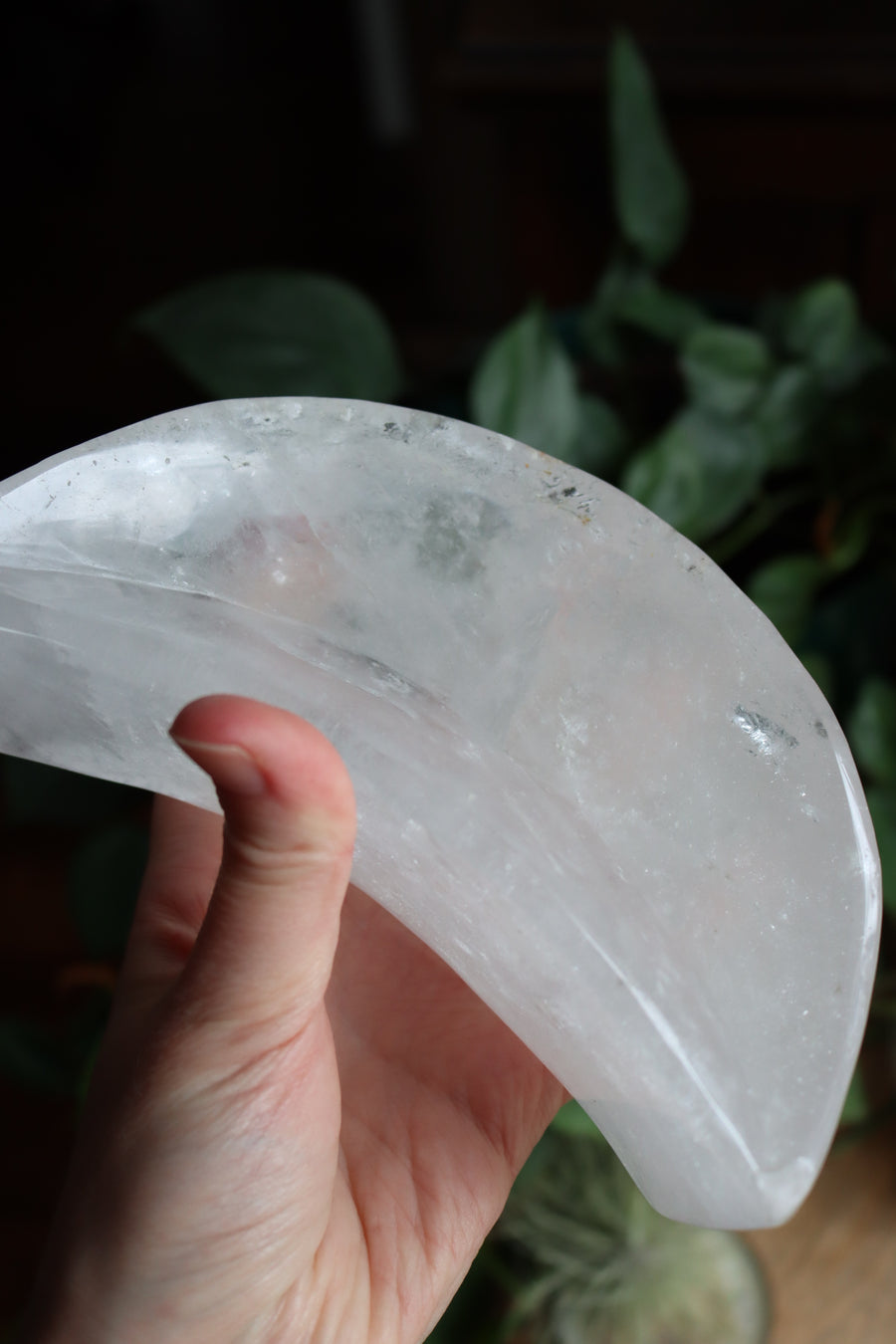 Clear quartz moon dish 1