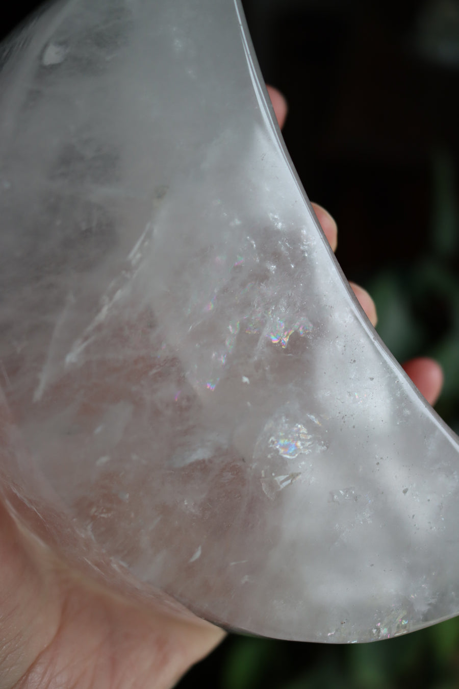Clear quartz moon dish 2