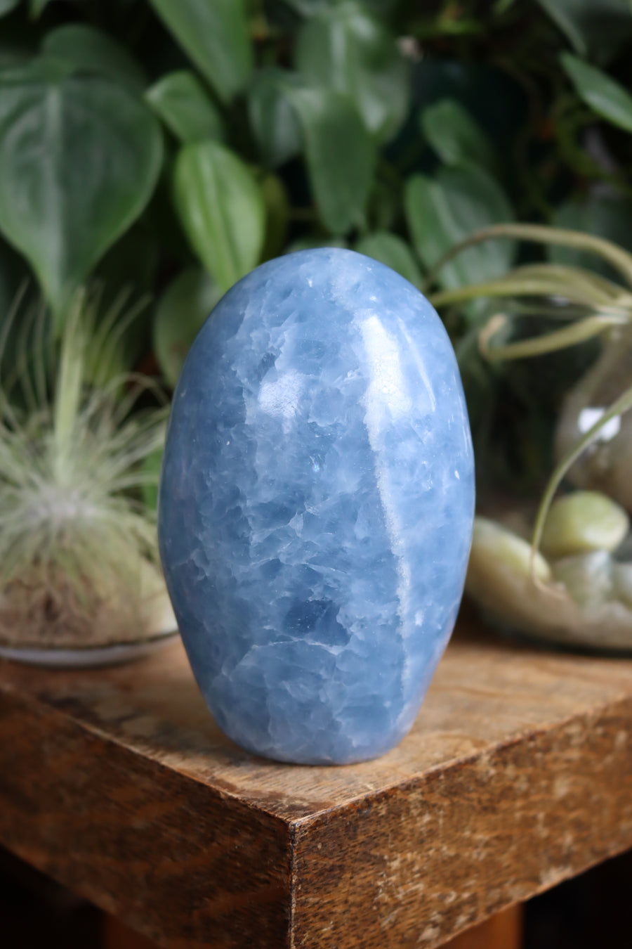 Blue calcite free form 2