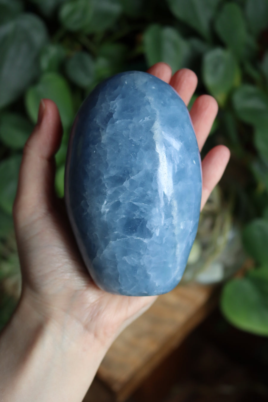 Blue calcite free form 2