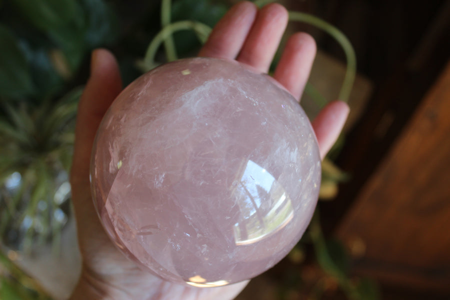 Rose quartz sphere 1