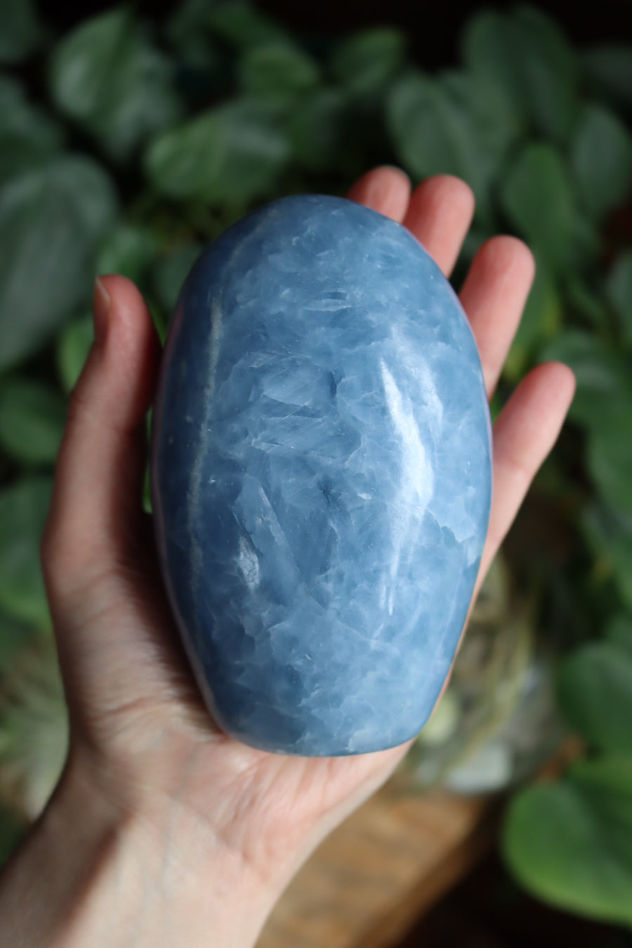 Blue calcite free form 2