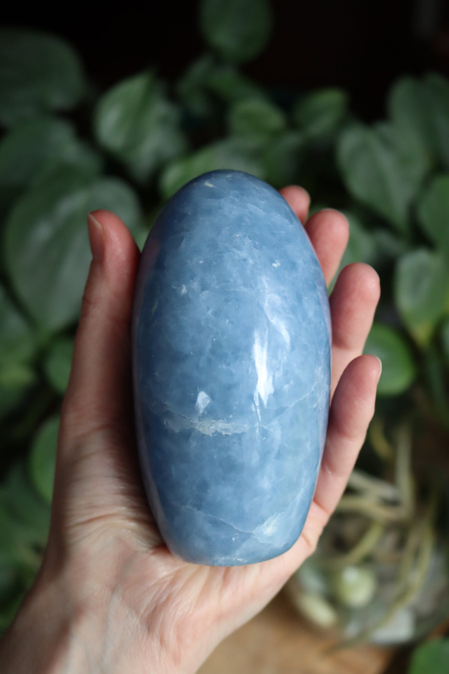 Blue calcite free form 2