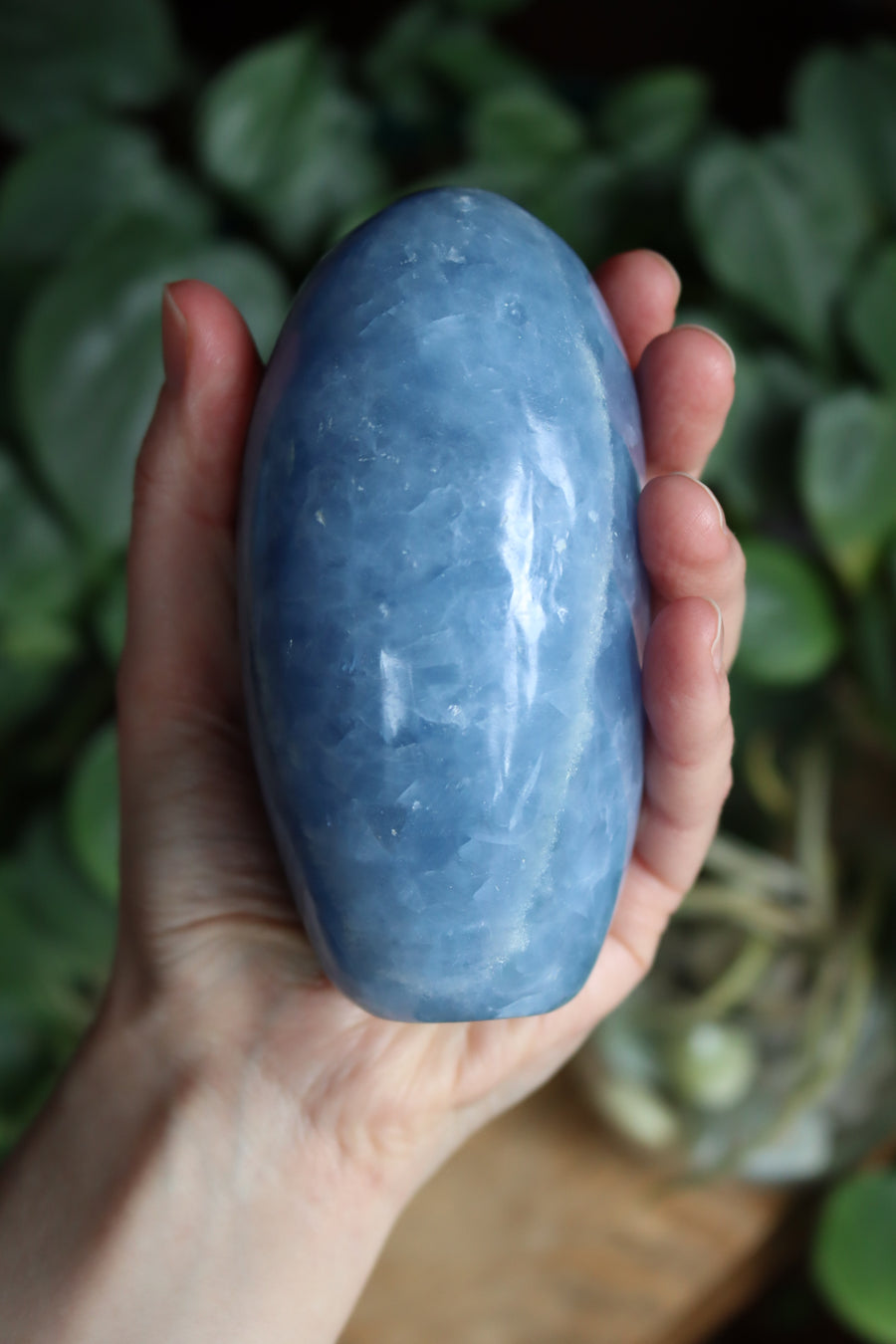 Blue calcite free form 2