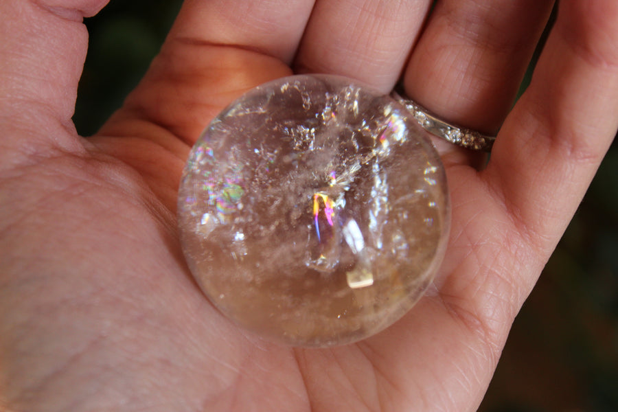 Clear quartz sphere 1