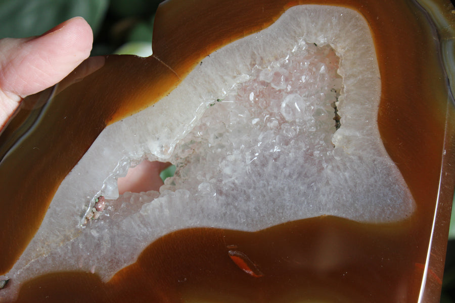 Carnelian geode heart 4