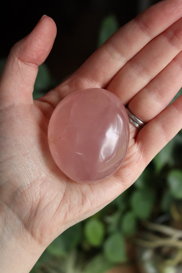 Rose quartz pocket stone 9