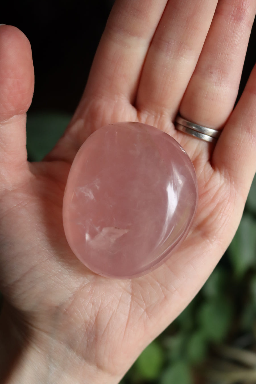 Rose quartz pocket stone 9