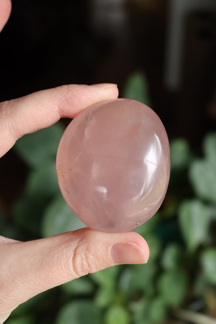 Rose quartz pocket stone 9