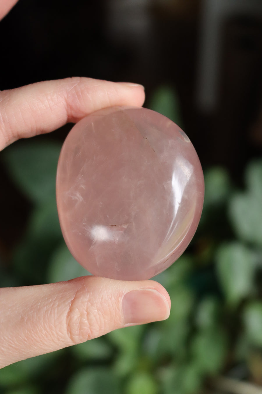 Rose quartz pocket stone 9