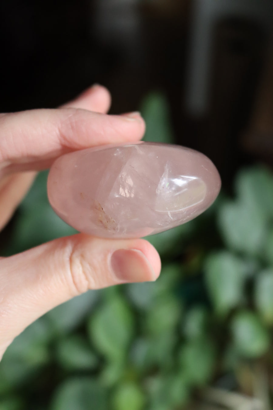 Rose quartz pocket stone 9