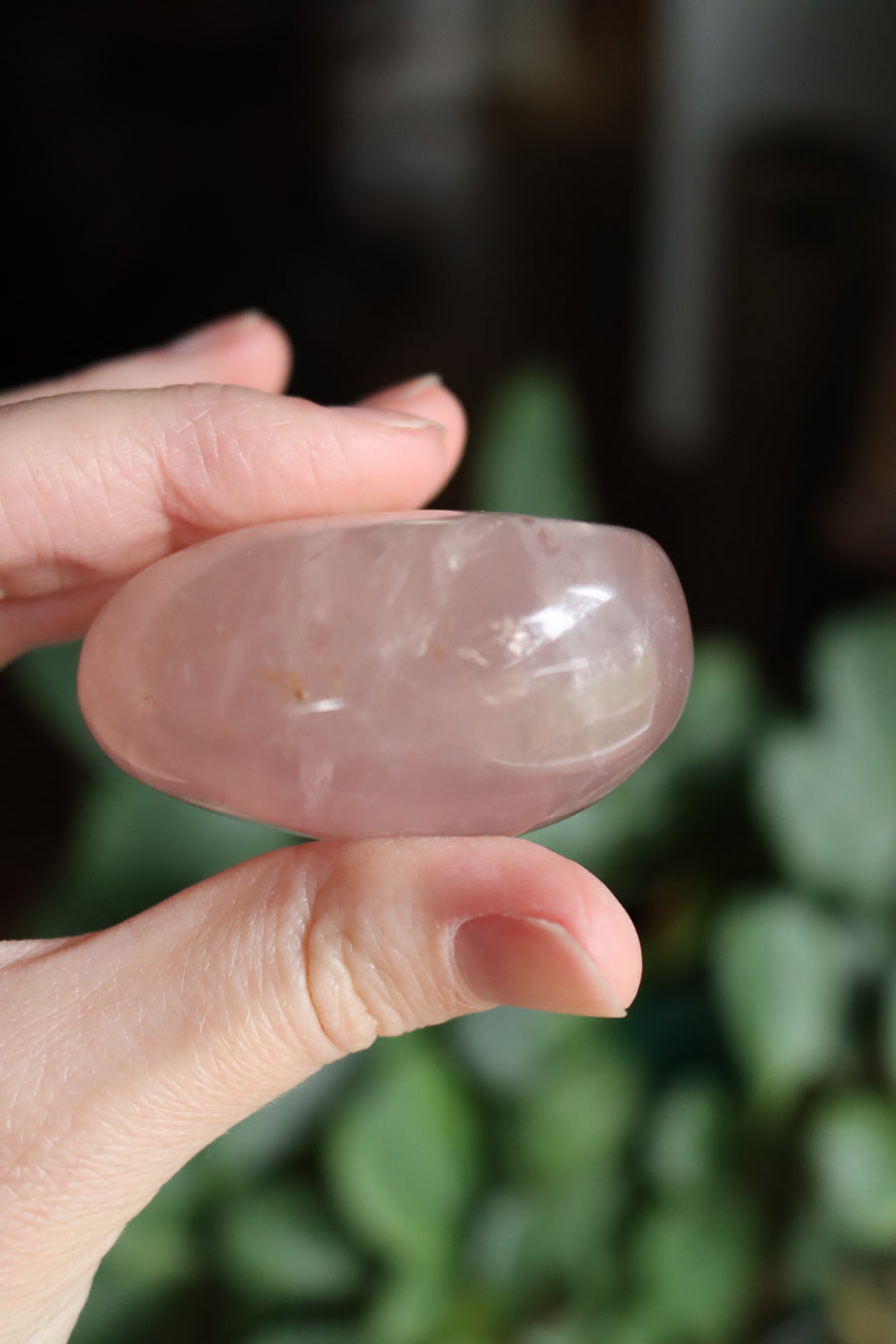 Rose quartz pocket stone 9