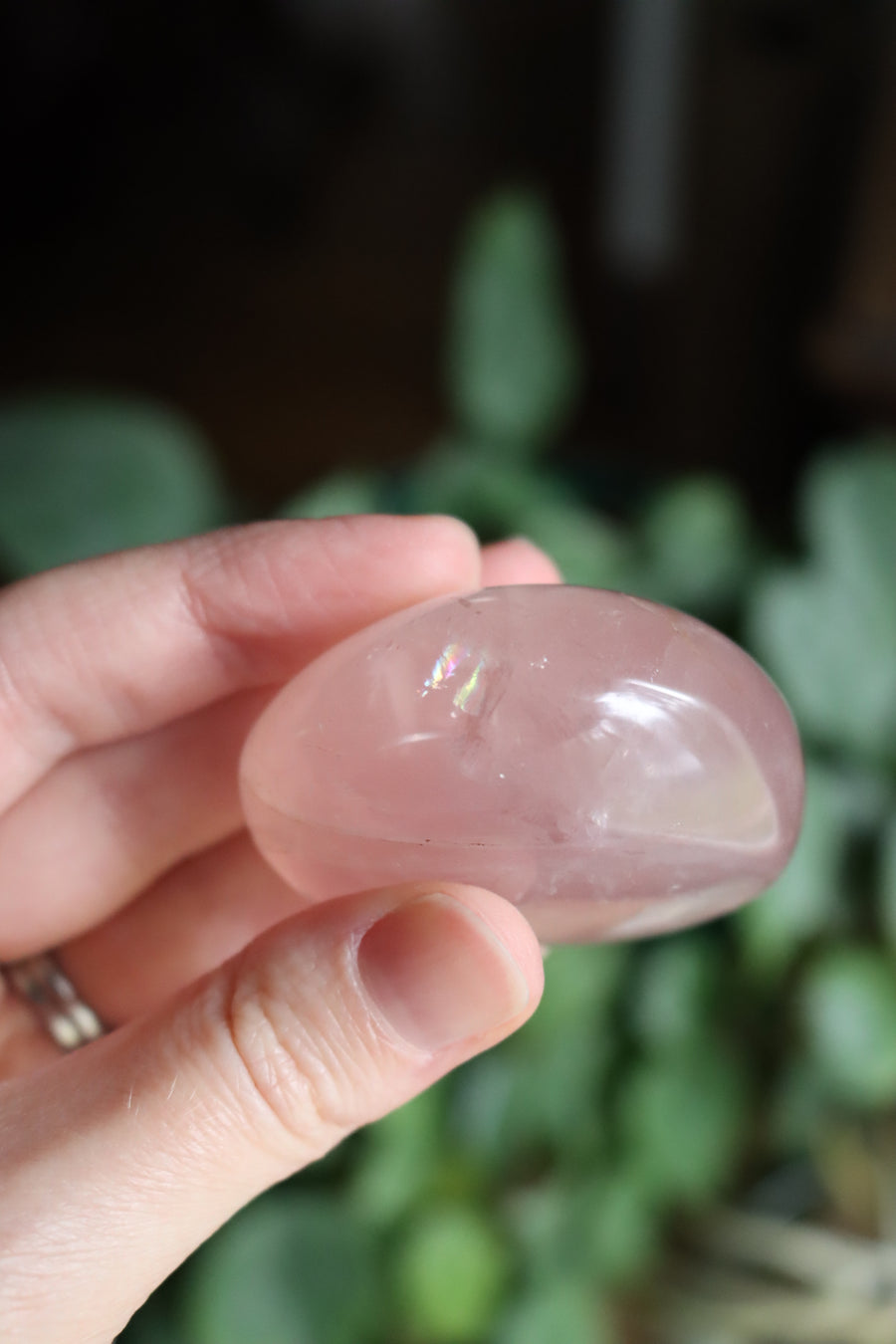 Rose quartz pocket stone 9