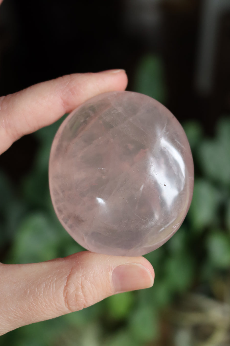 Rose quartz pocket stone 10