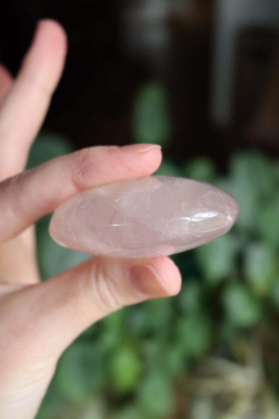 Rose quartz pocket stone 10