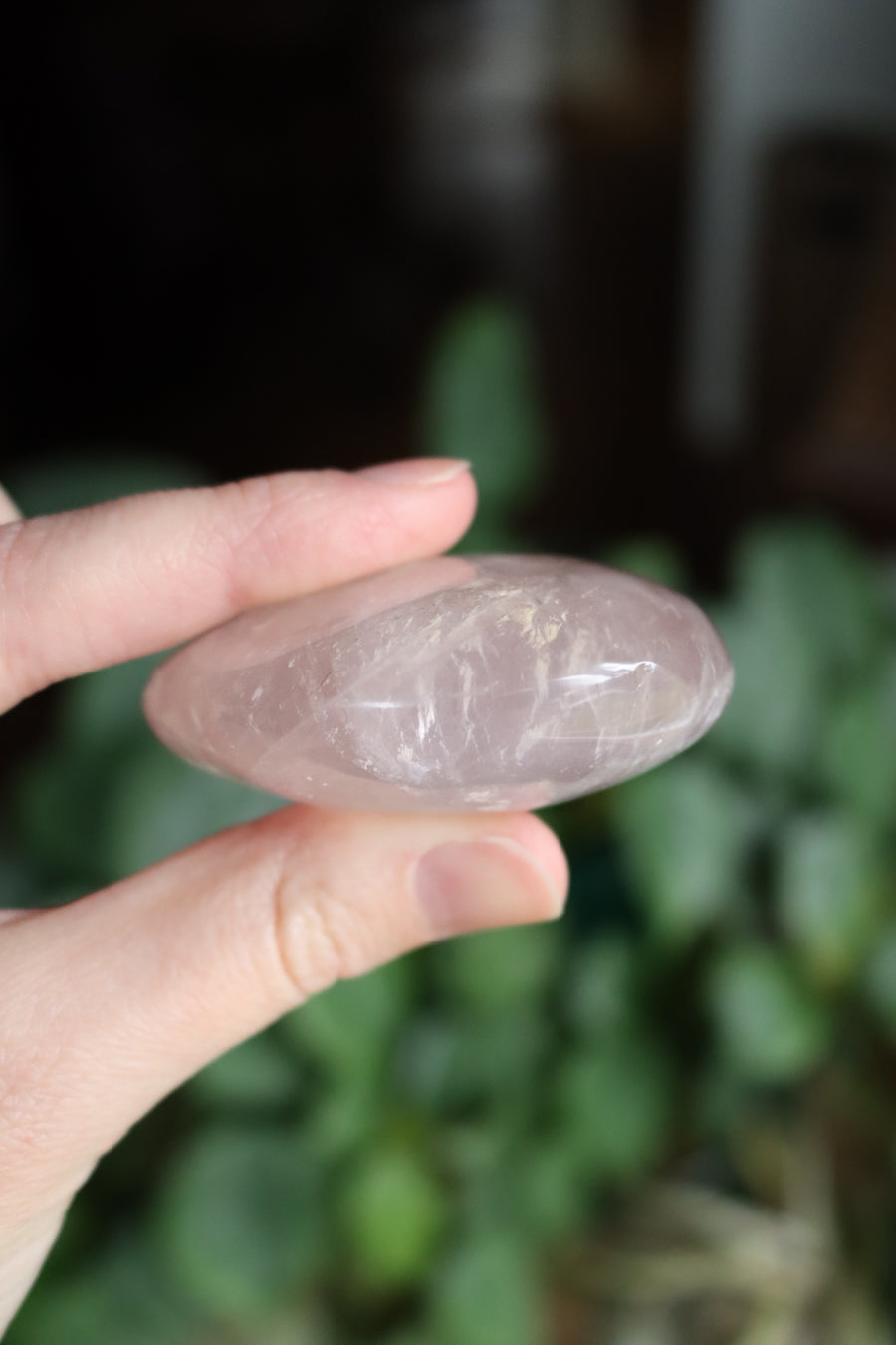 Rose quartz pocket stone 10