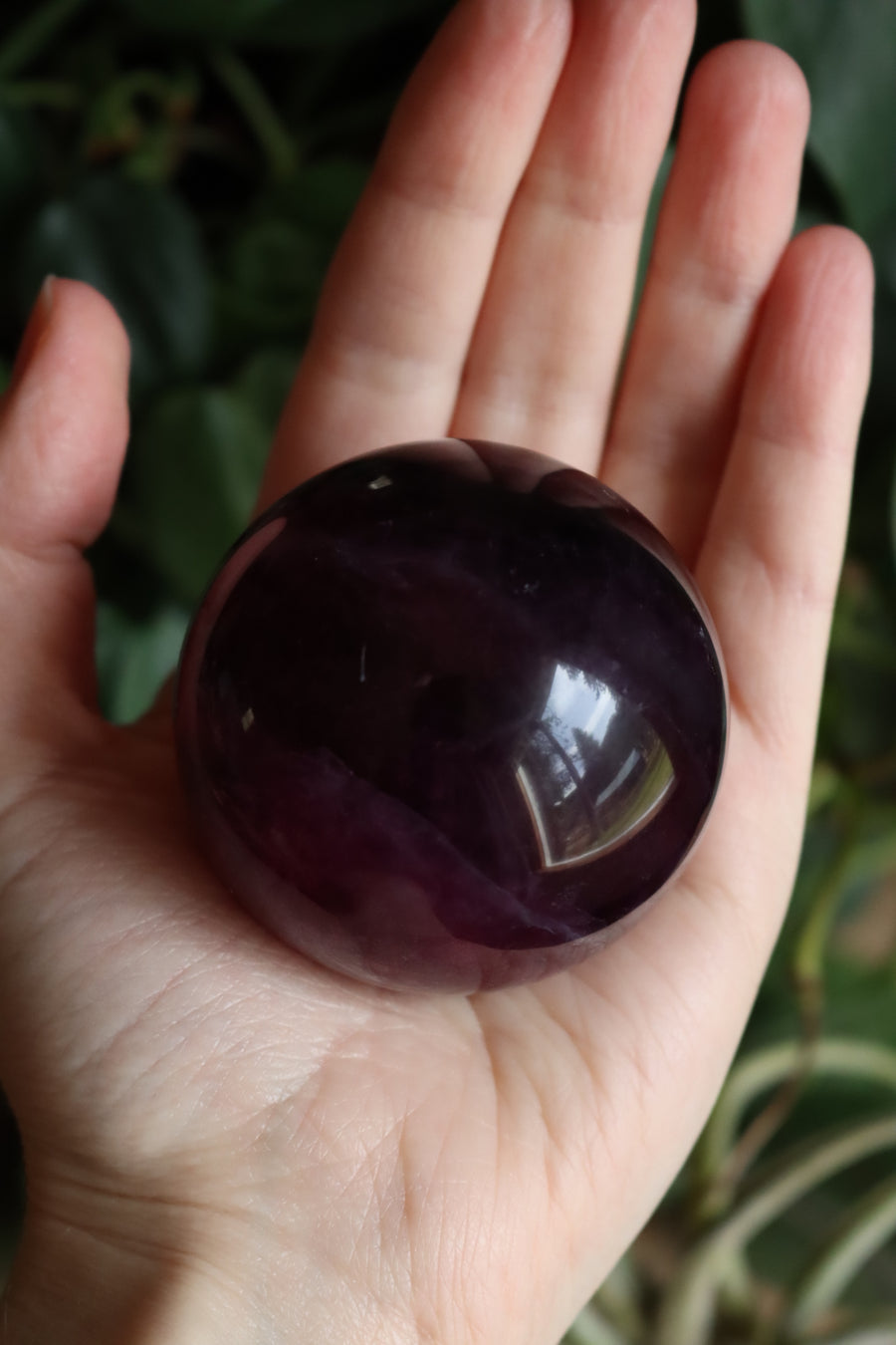 Magenta fluorite sphere 5