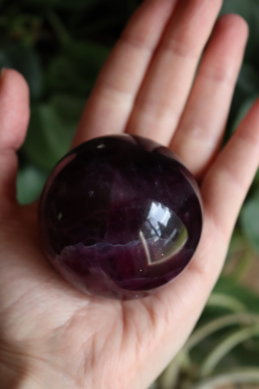 Magenta fluorite sphere 5