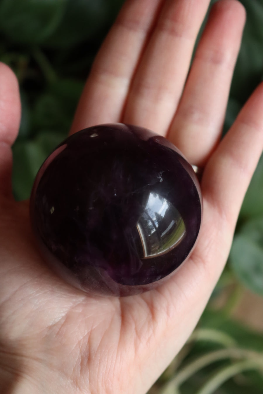 Magenta fluorite sphere 5