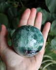 Rainbow fluorite sphere 3