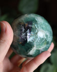 Rainbow fluorite sphere 3
