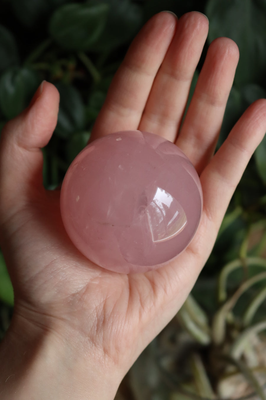 Rose quartz sphere 2