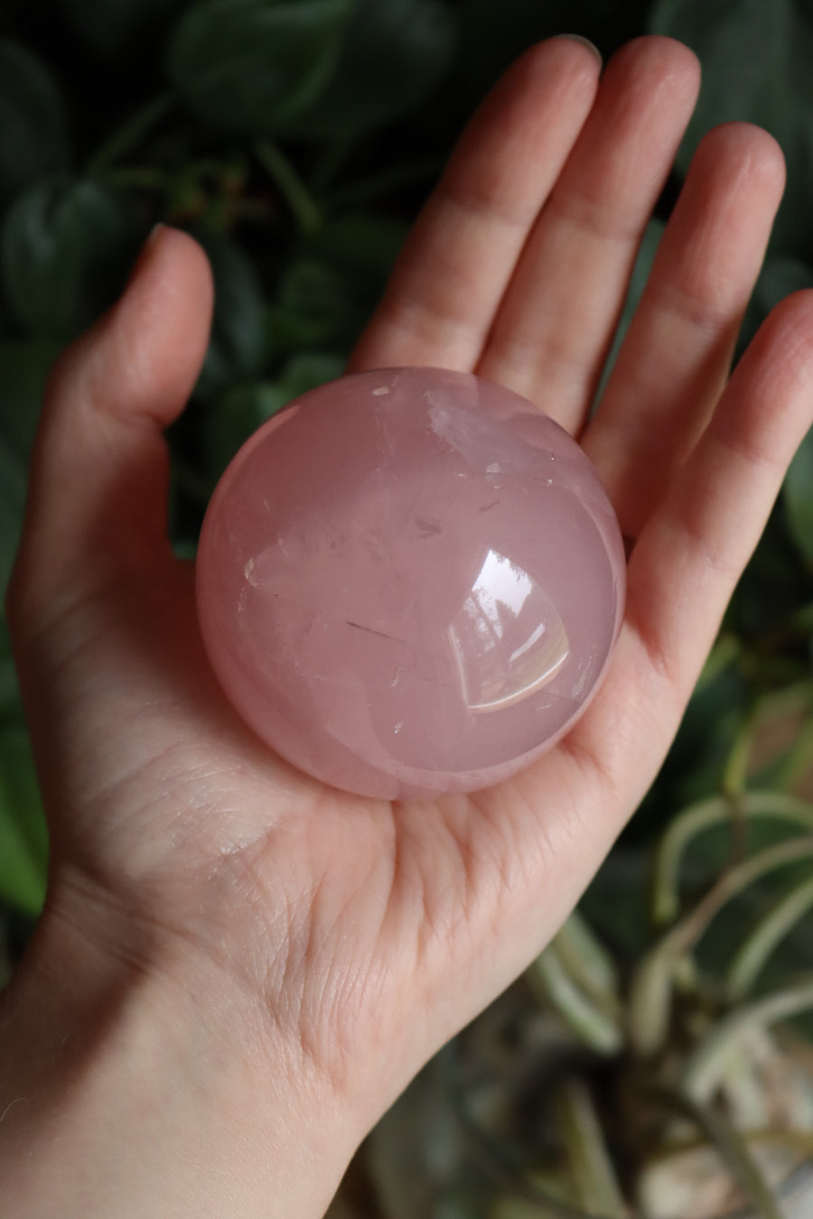 Rose quartz sphere 2