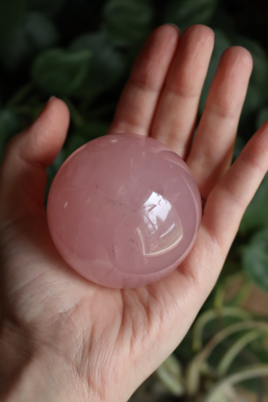 Rose quartz sphere 2