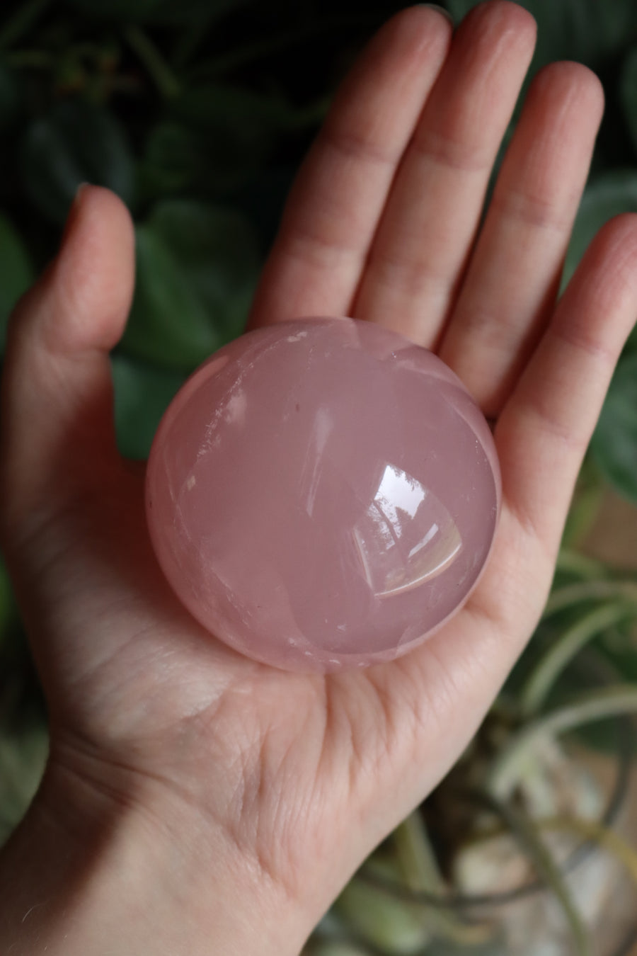 Rose quartz sphere 2