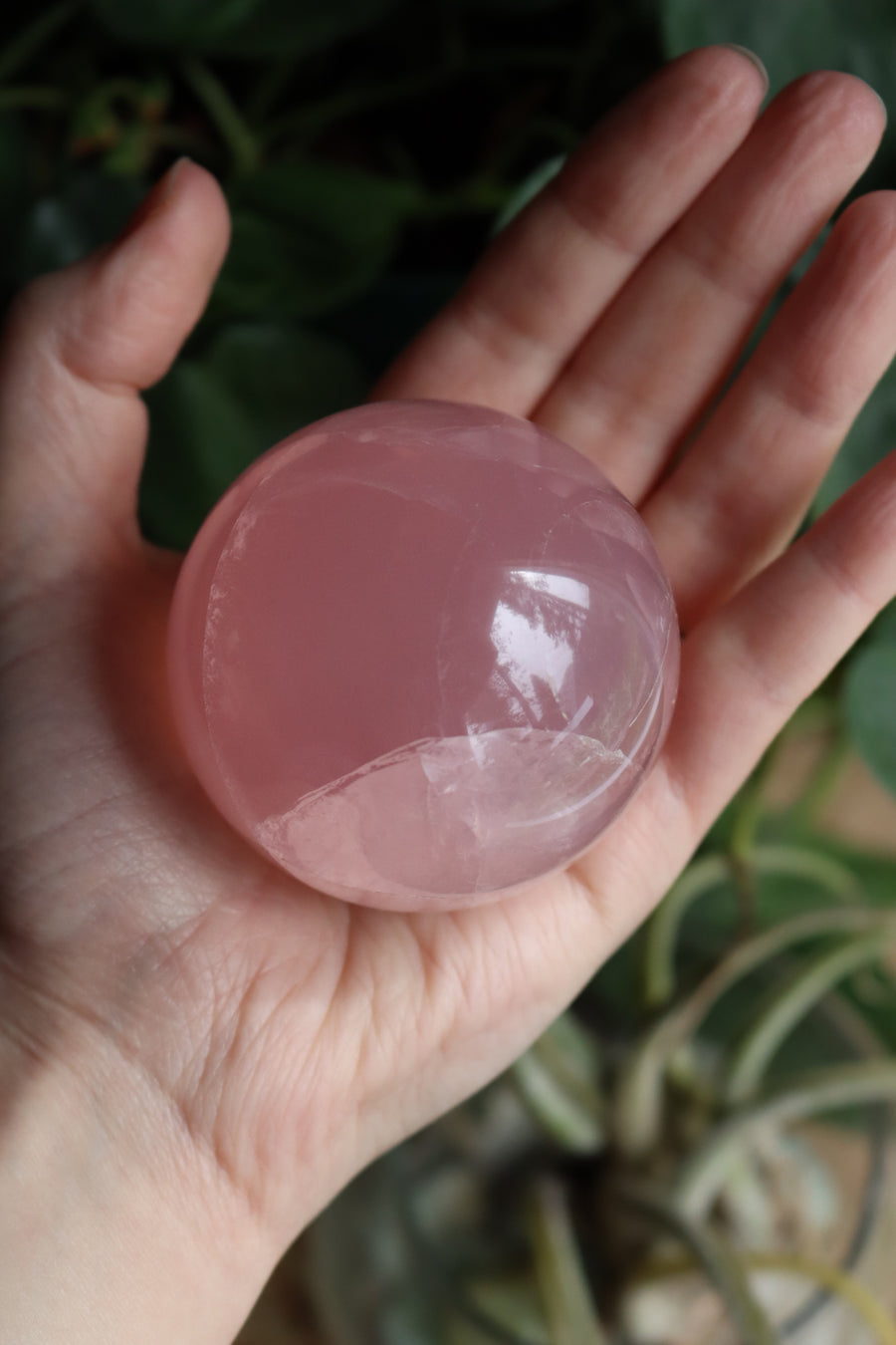 Rose quartz sphere 3