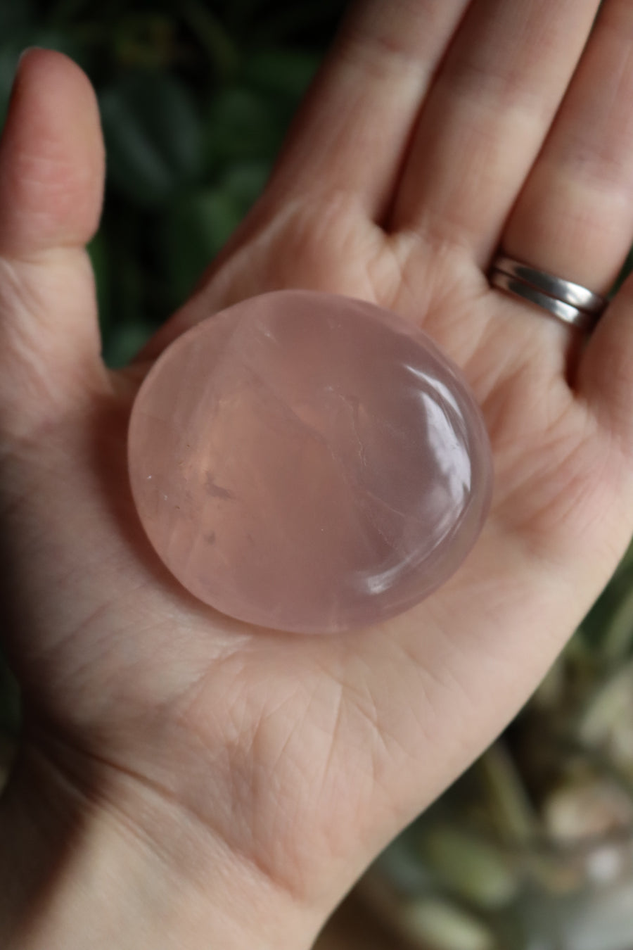 Rose quartz pocket stone 11