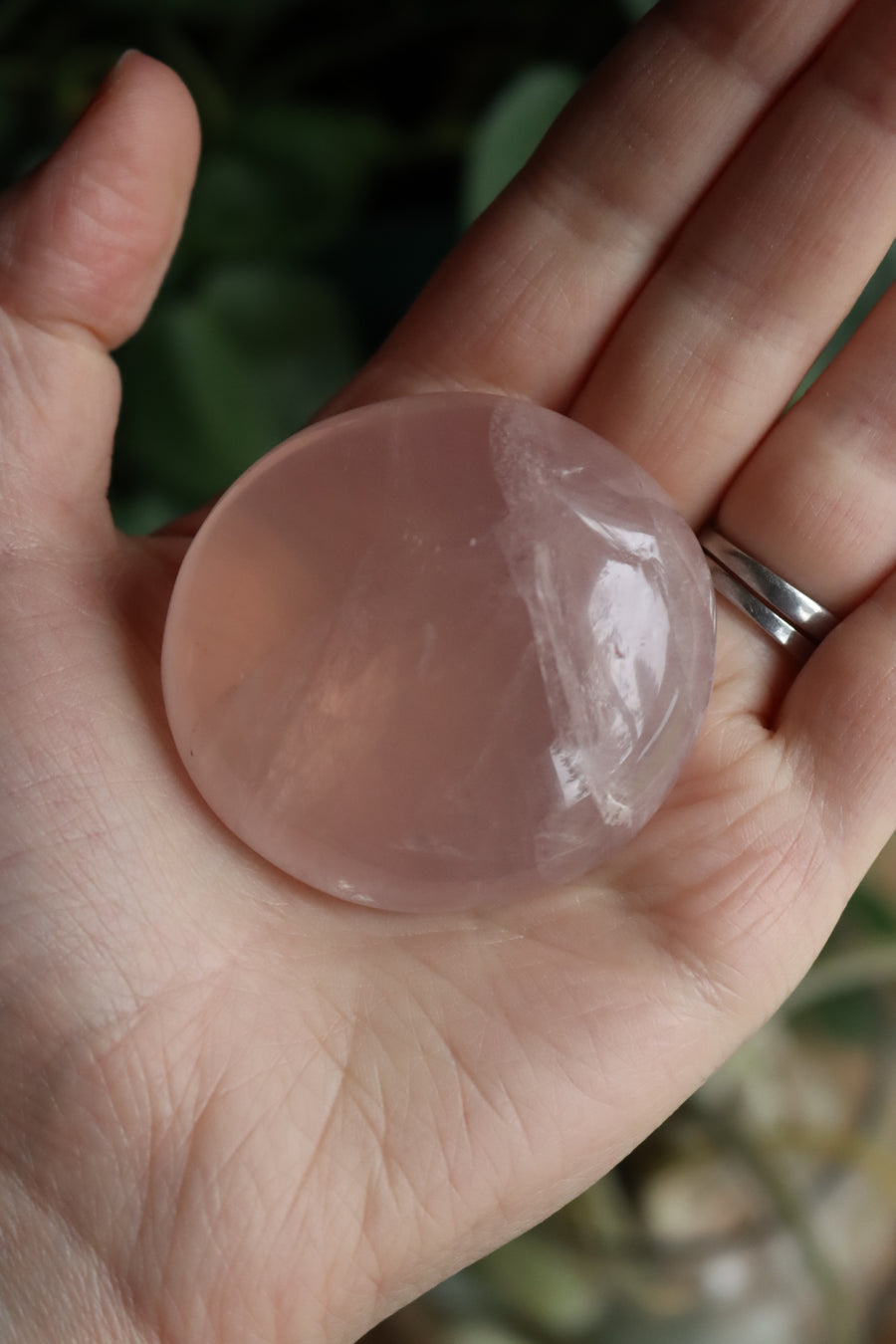 Rose quartz pocket stone 11