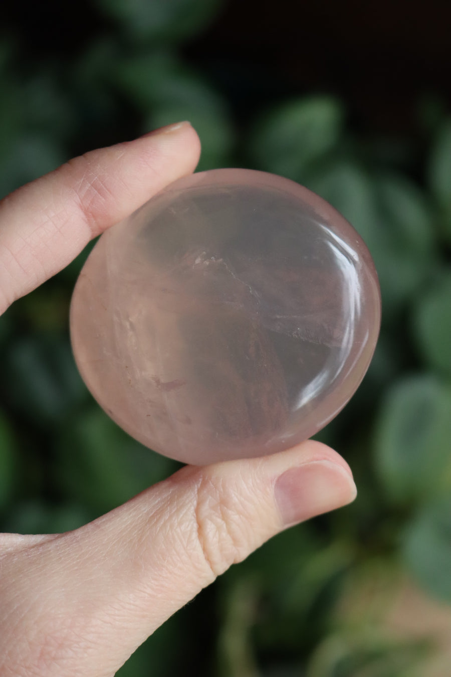 Rose quartz pocket stone 11