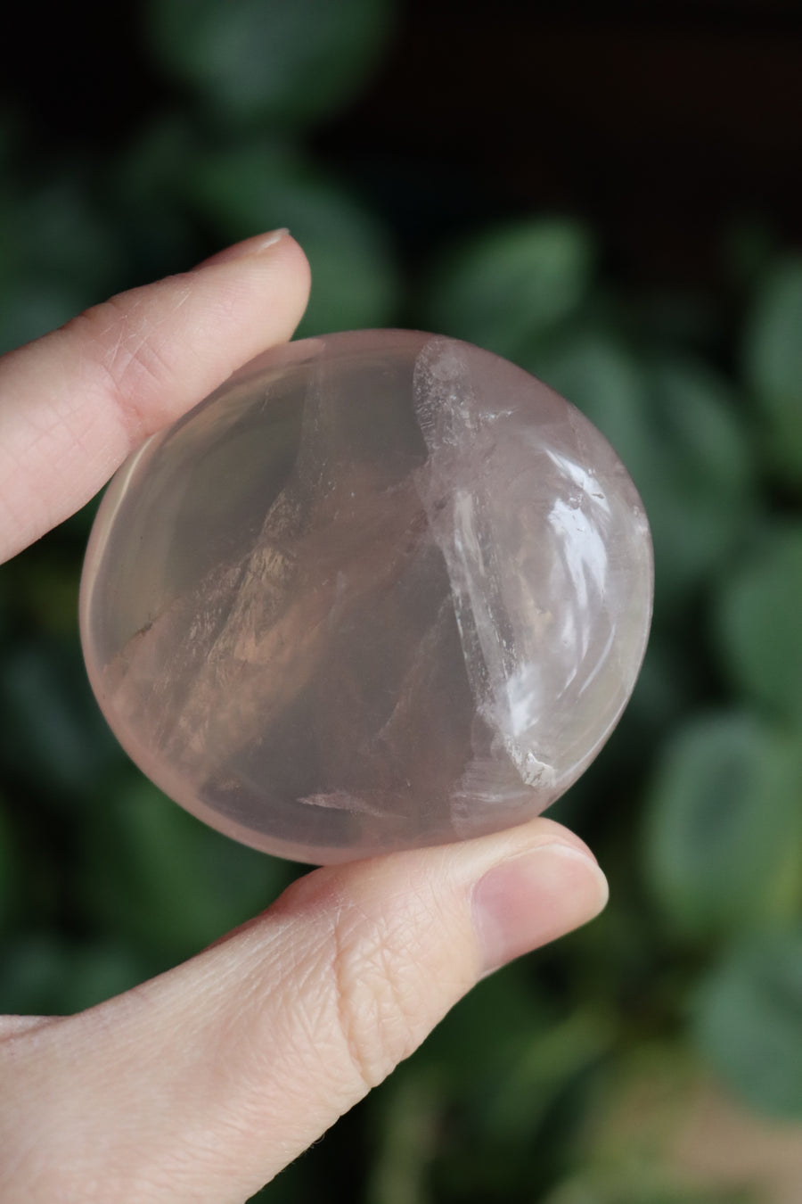 Rose quartz pocket stone 11