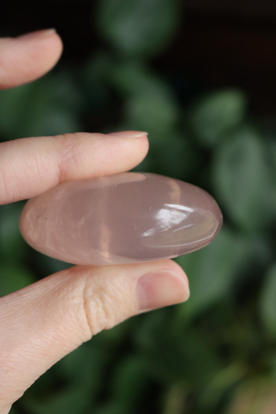 Rose quartz pocket stone 11