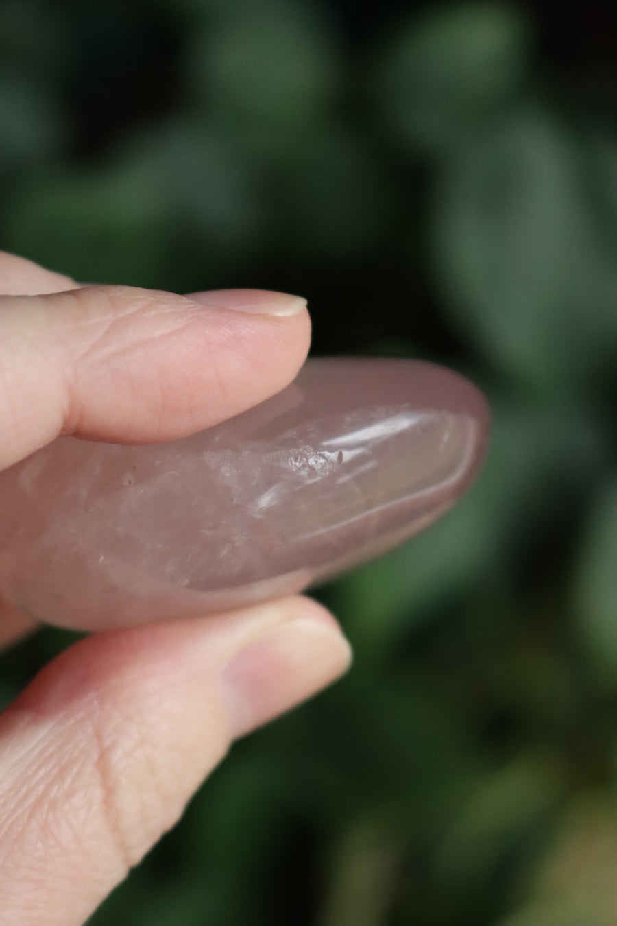 Rose quartz pocket stone 11