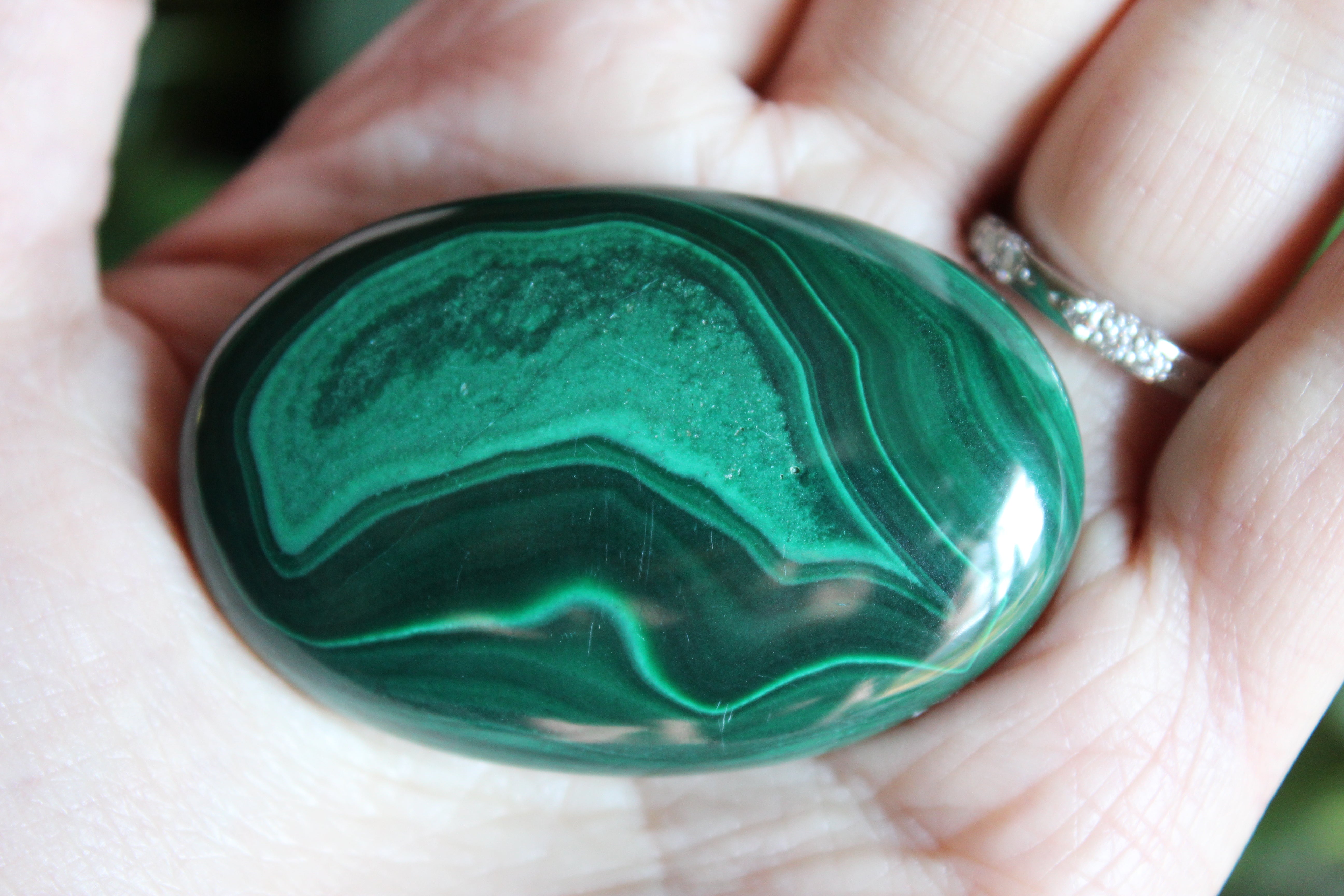 Malachite pocket stone 4