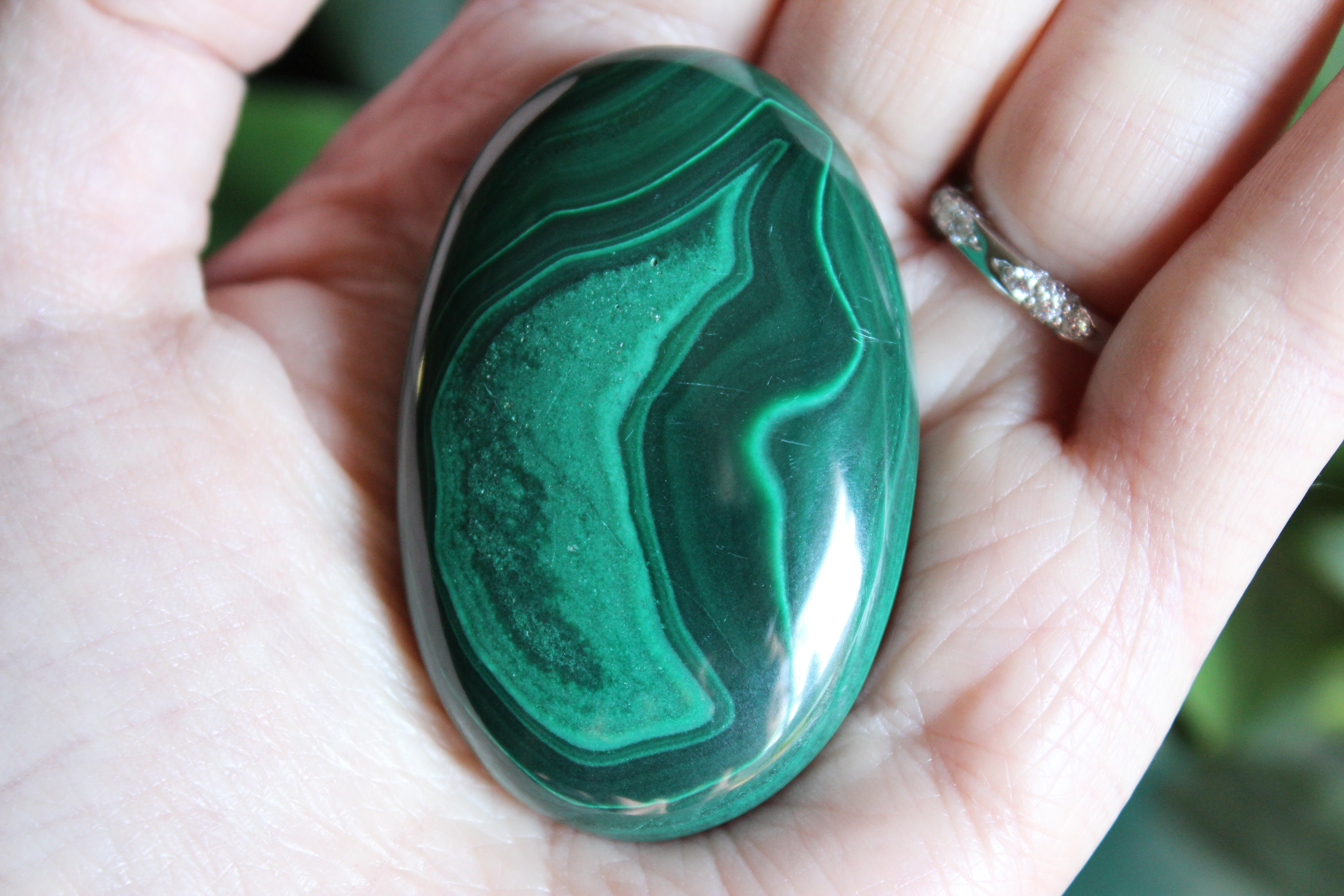 Malachite pocket stone 4