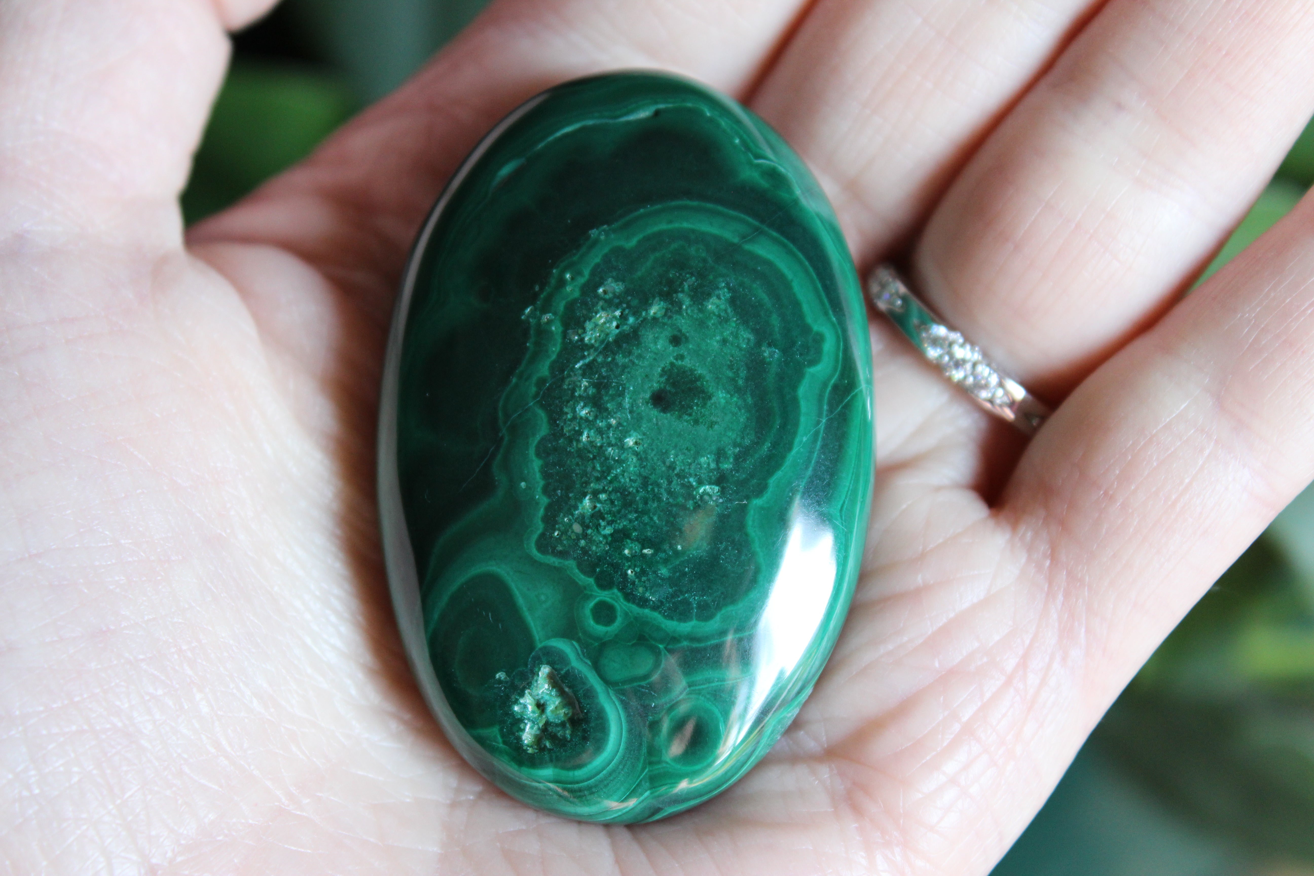 Malachite pocket stone 4
