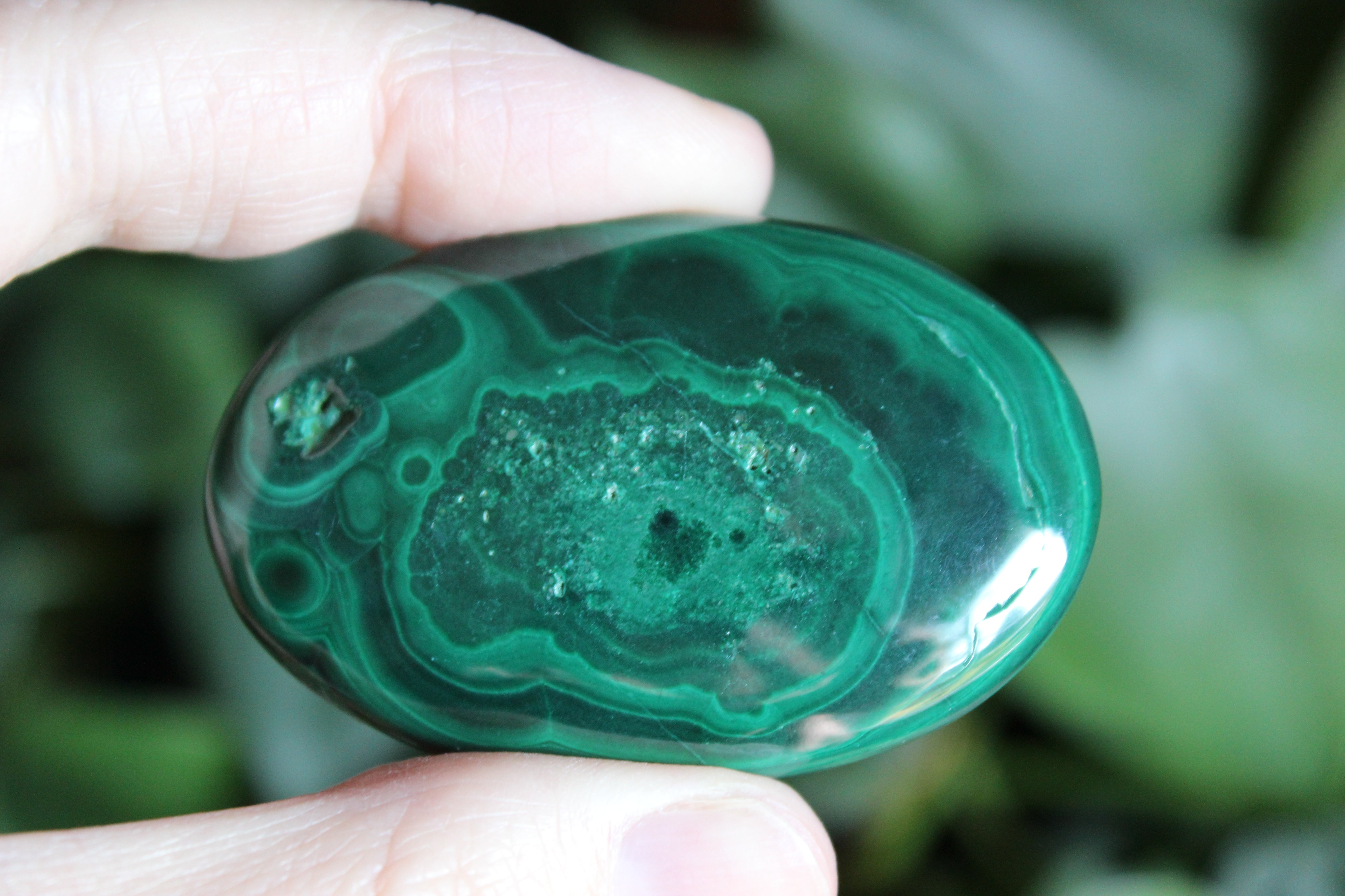 Malachite pocket stone 4
