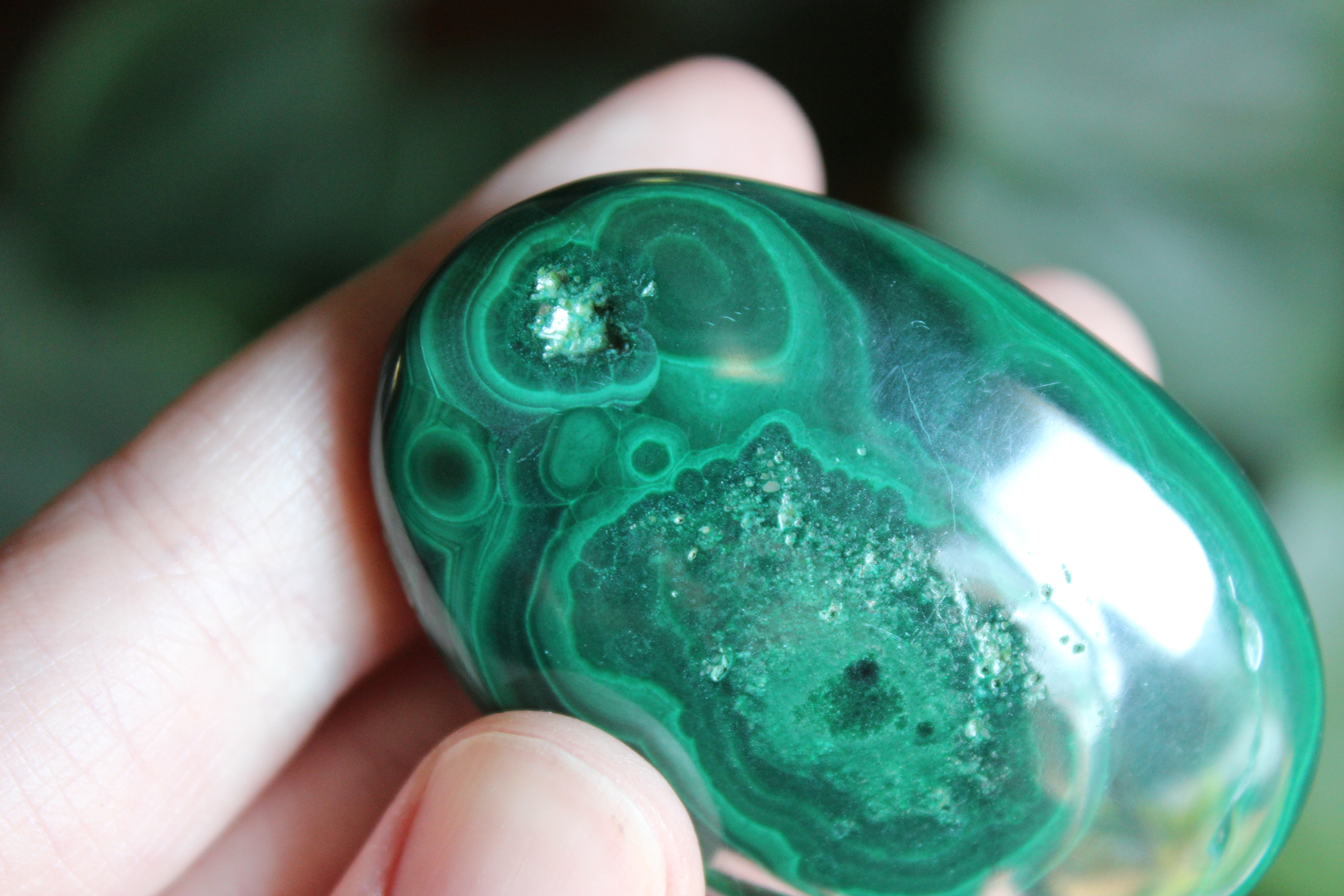 Malachite pocket stone 4