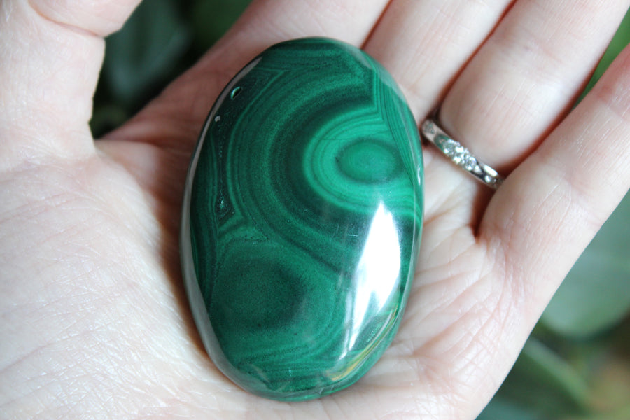 Malachite pocket stone 6