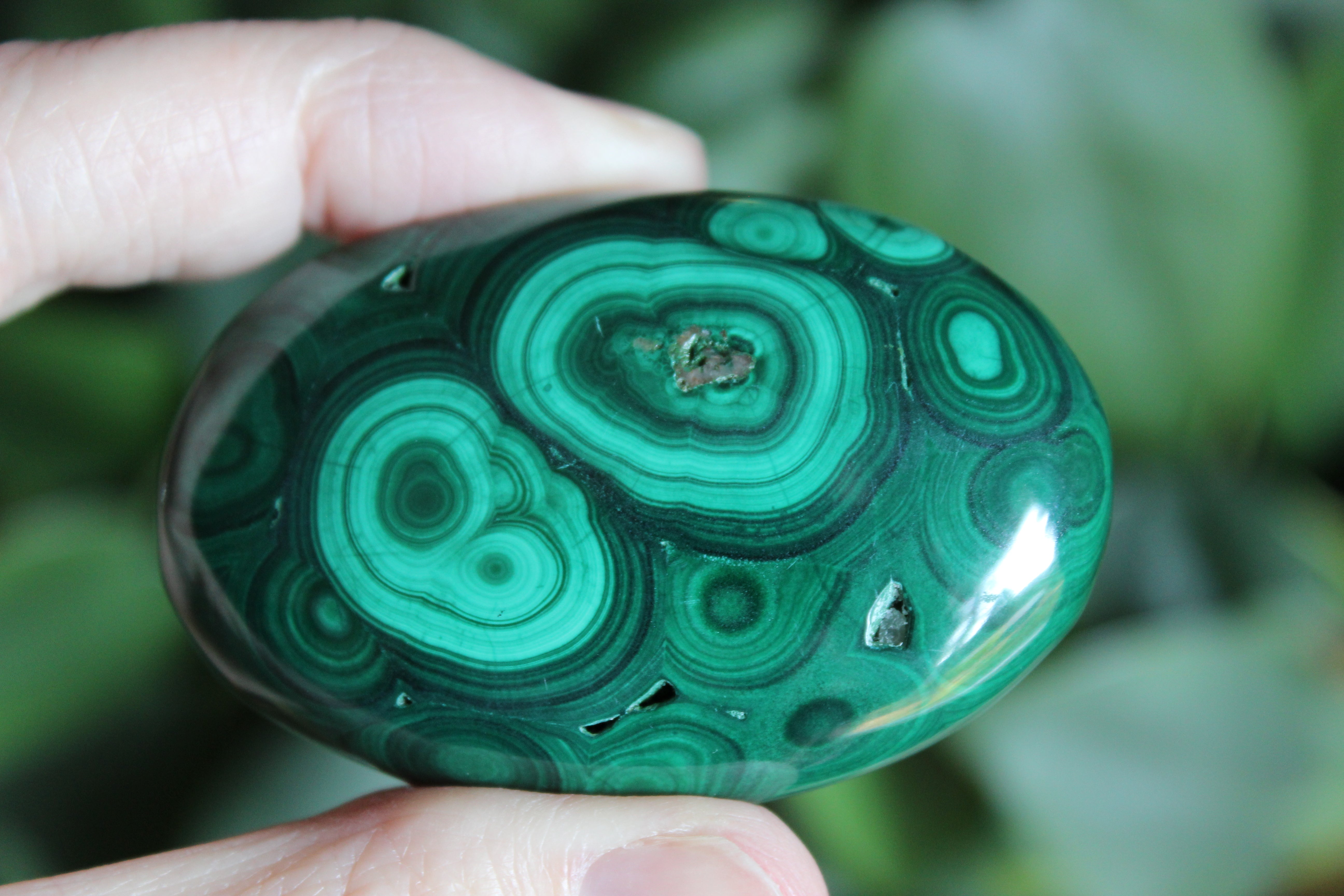 Malachite pocket stone 6