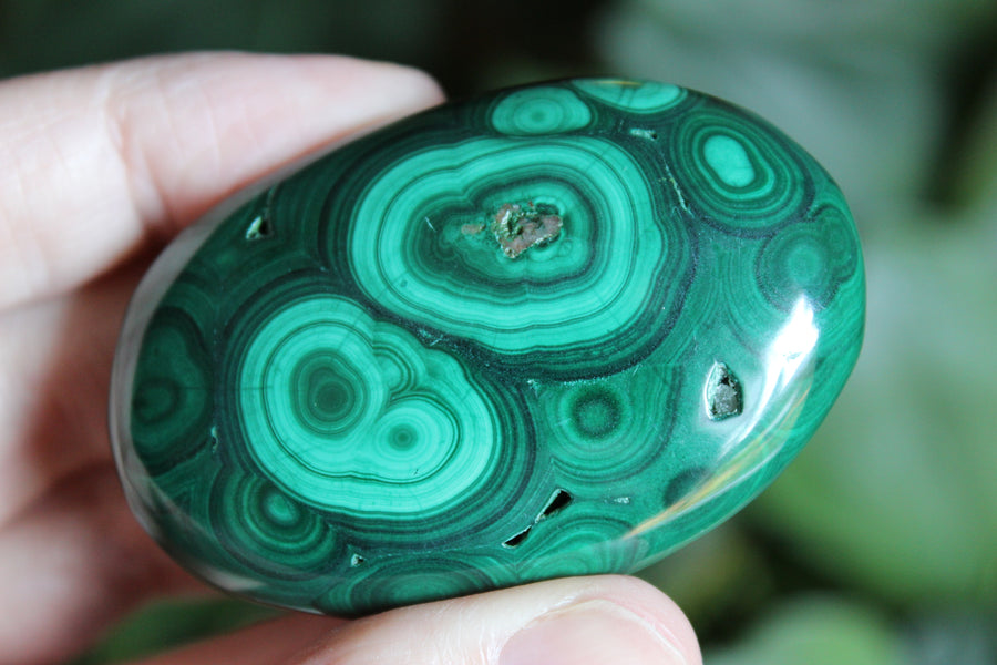 Malachite pocket stone 6