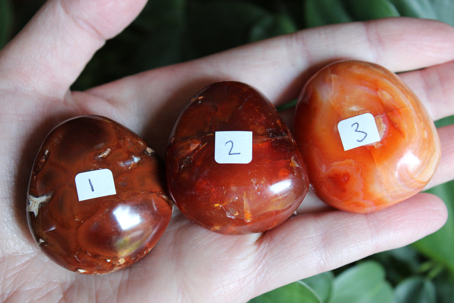 Carnelian pocket stone