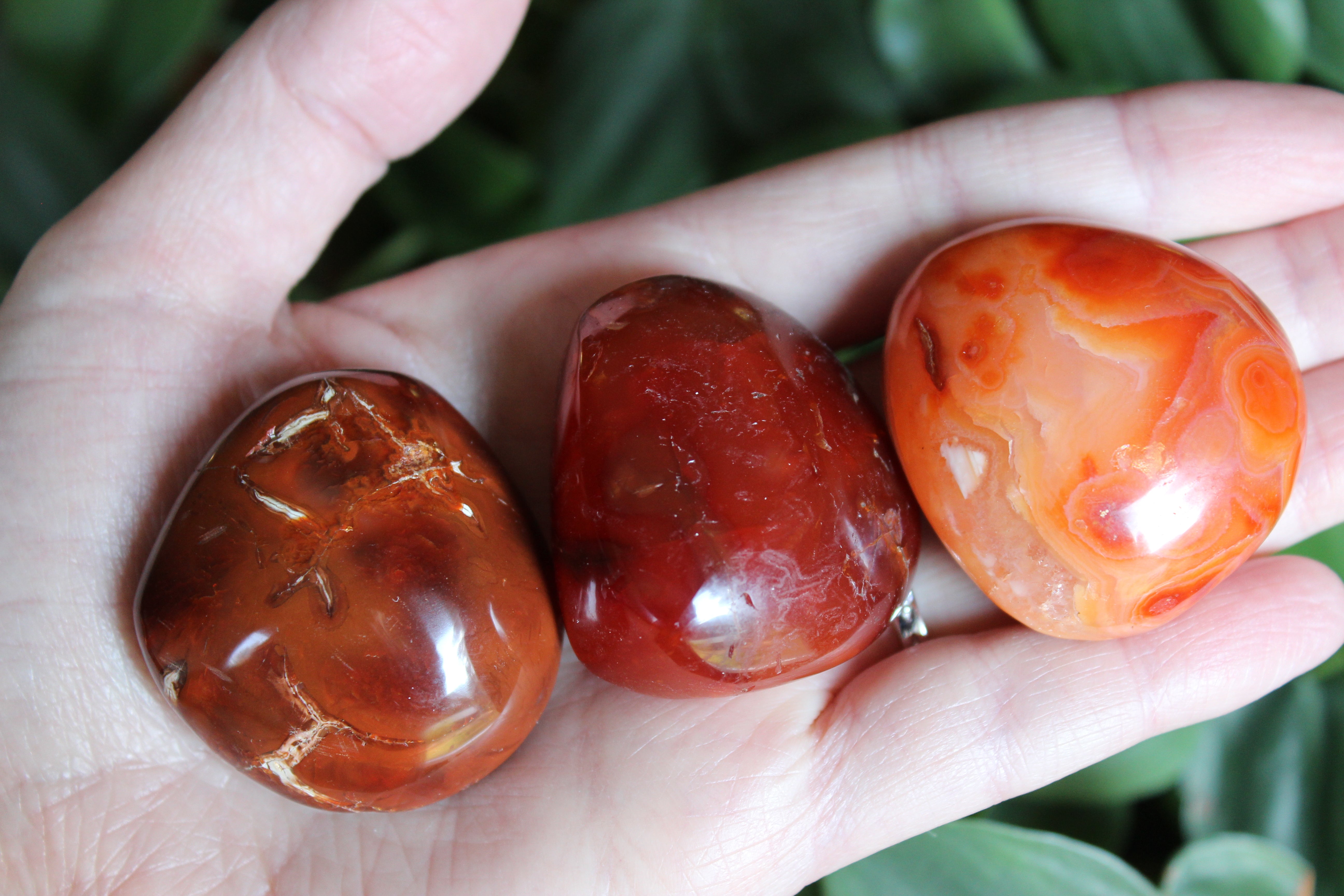 Carnelian pocket stone