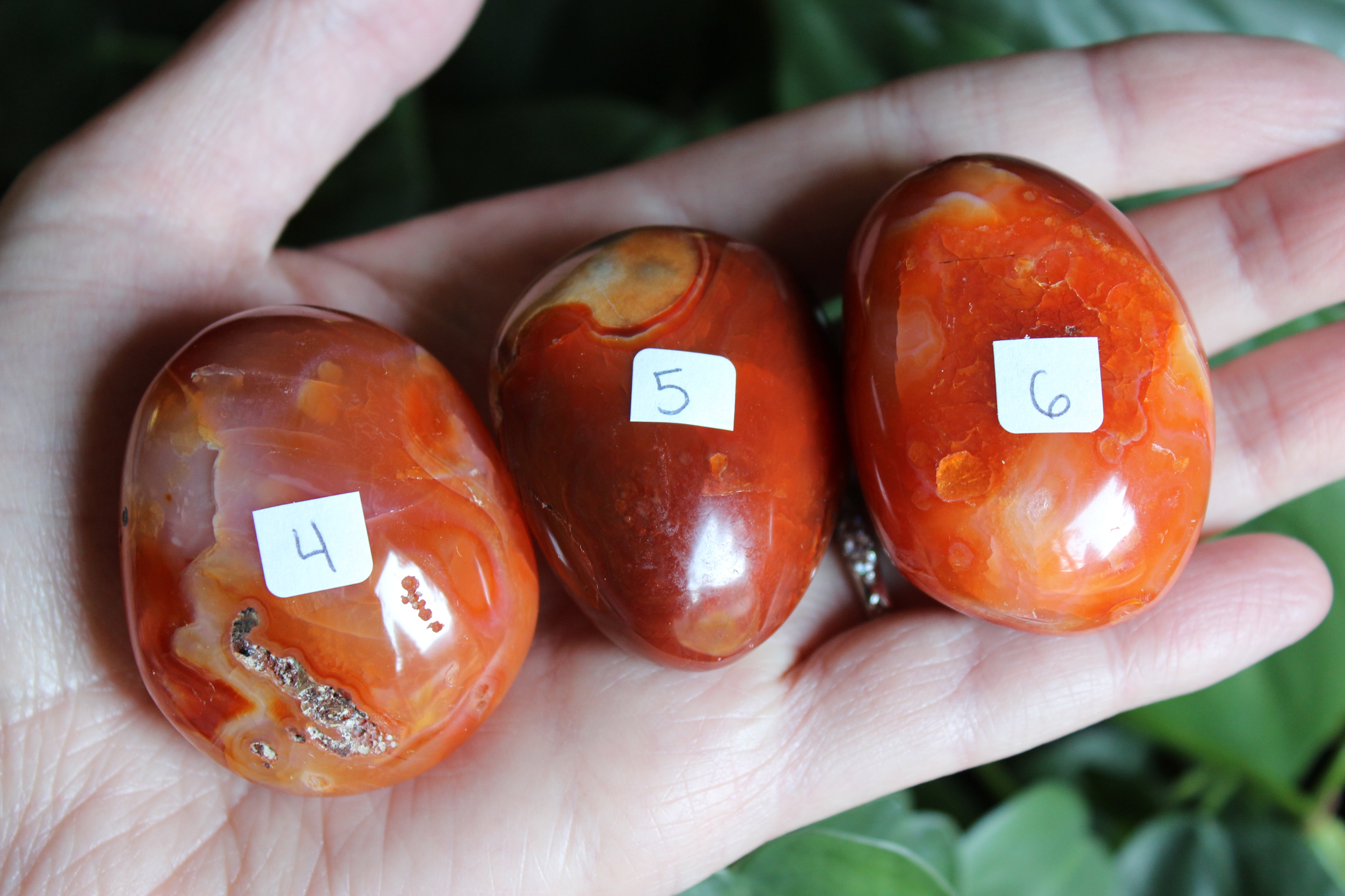 Carnelian pocket stone