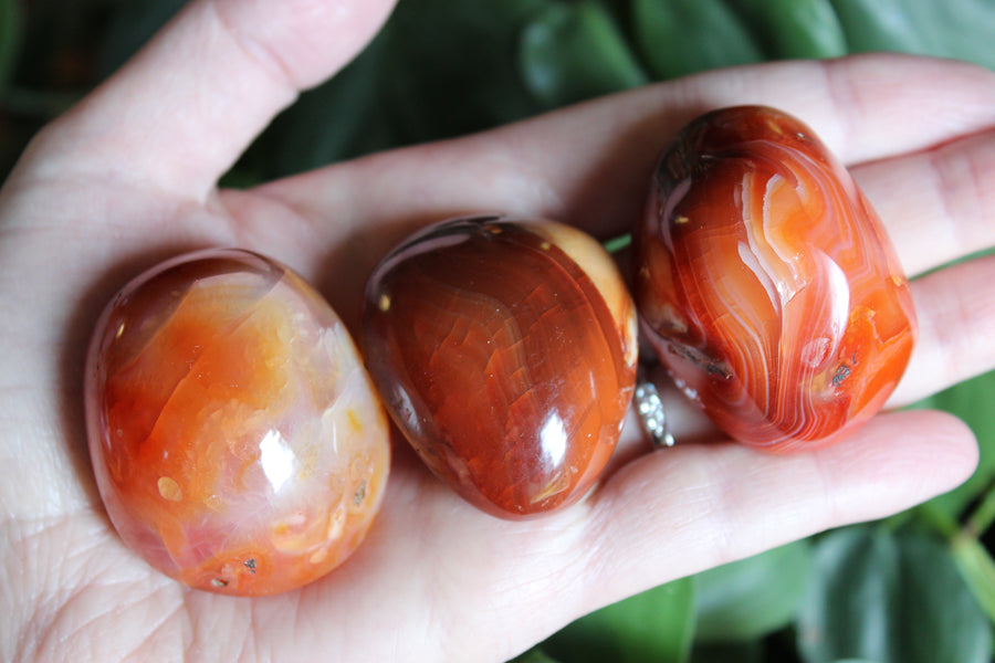 Carnelian pocket stone